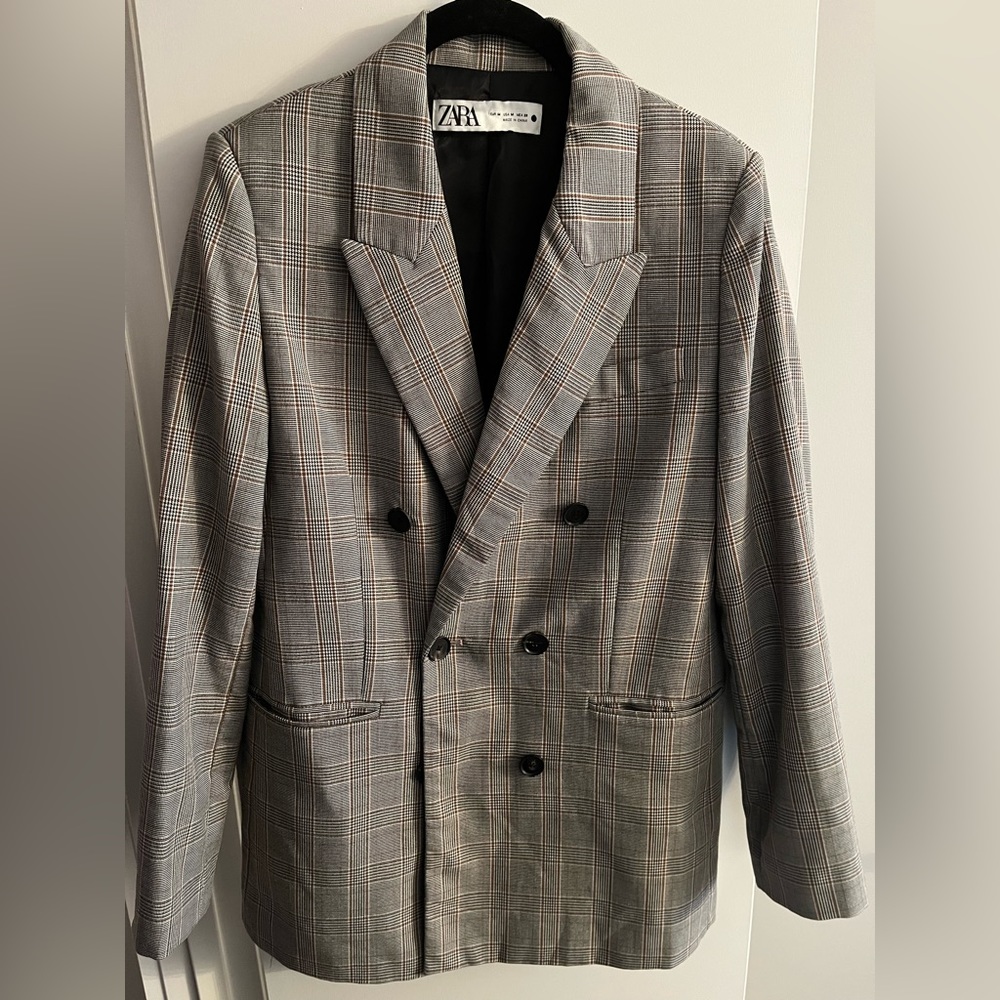 Zara Plaid Blazer